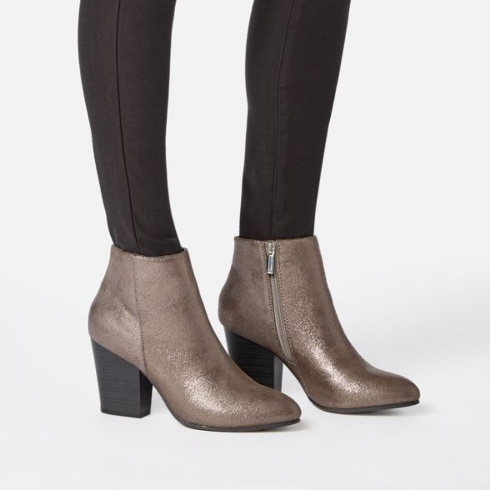 JustFab Eliana Block Heel Bootie (Women's)